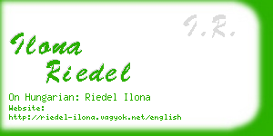 ilona riedel business card